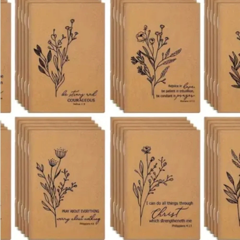 10 Gift Set-Christian scripture notepad,bamboo pen & bamboo bookmark. Gift Sets